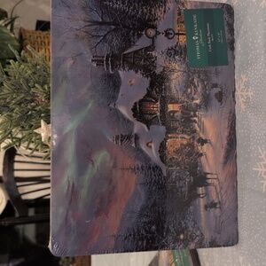 New Thomas Kinkade Santas Night Before Christmas Placemats Cork Back Set of 4